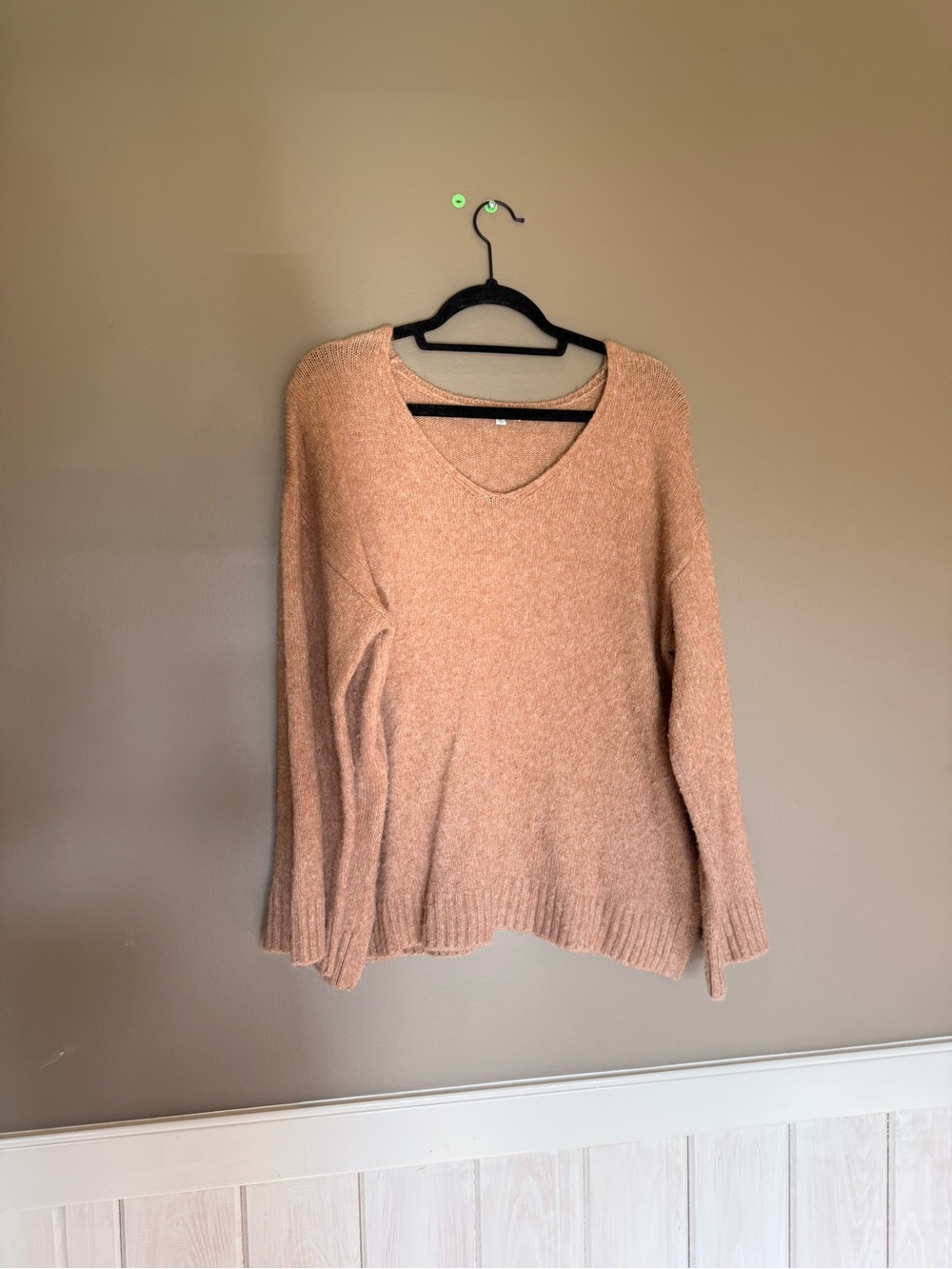 Z Supply Women's V-Neck Sweater in Tan